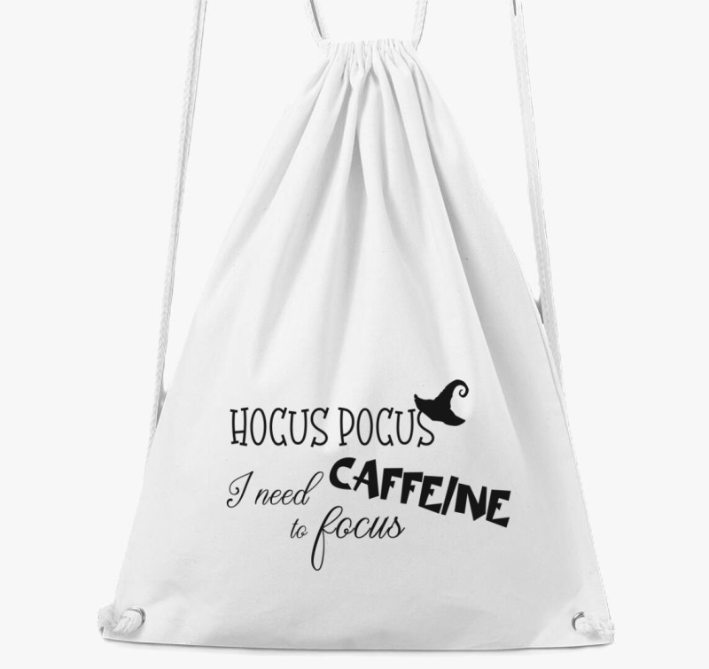 Hocus pocus caffeine tornazsák — Fehér