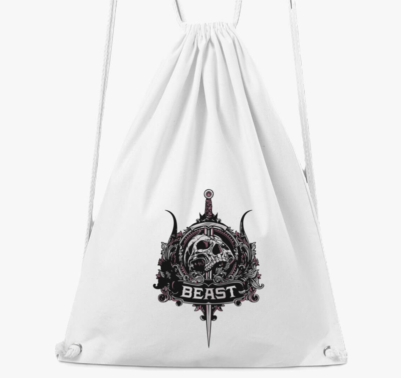 Beast skull tornazsák — Fehér