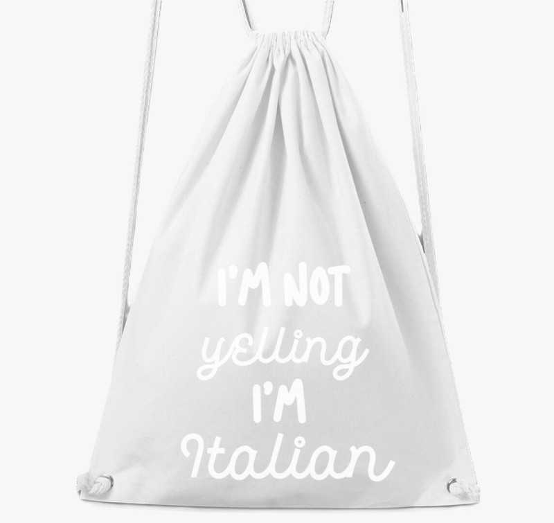 Yelling Italian tornazsák — Fehér