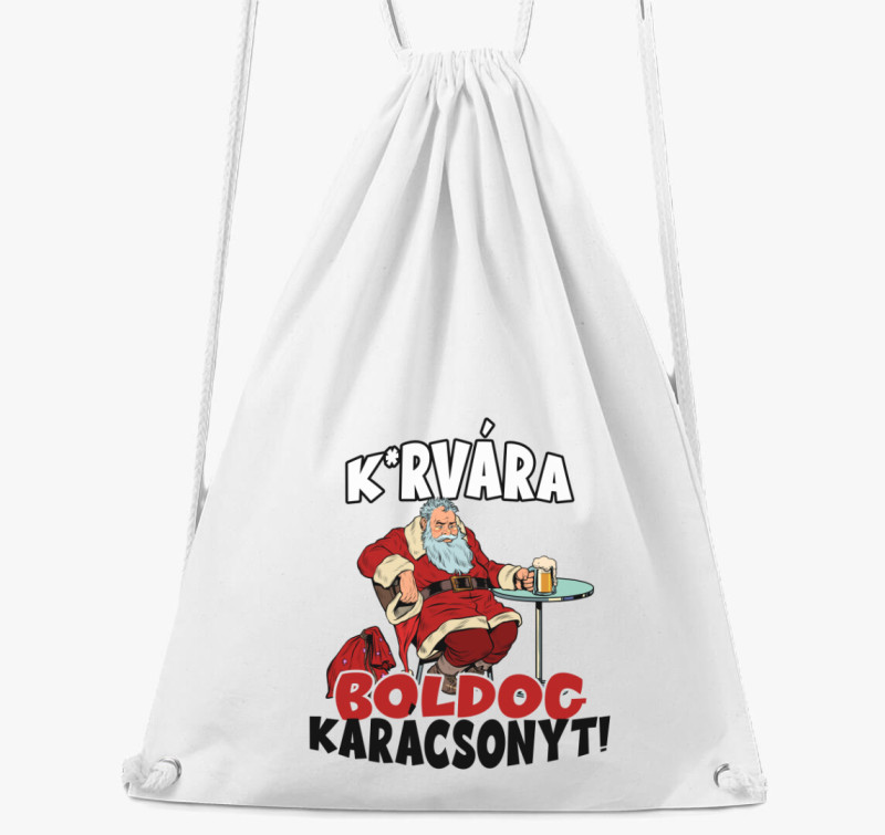 K*rvára boldog karácsonyt tornazsák — Fehér