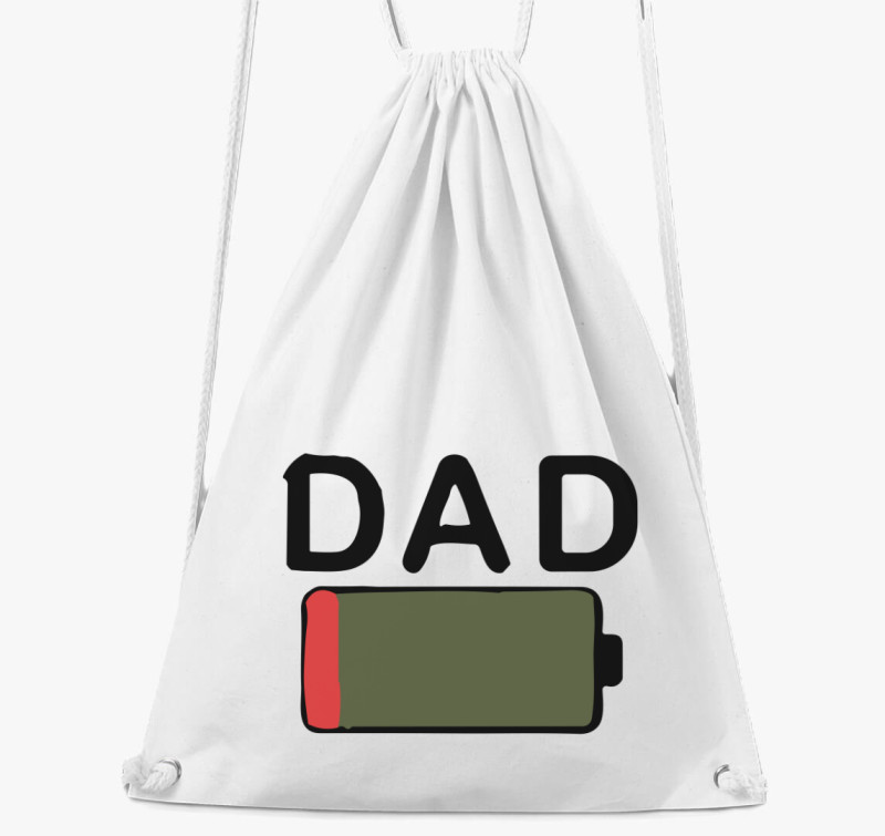 Dad low battery tornazsák — Fehér