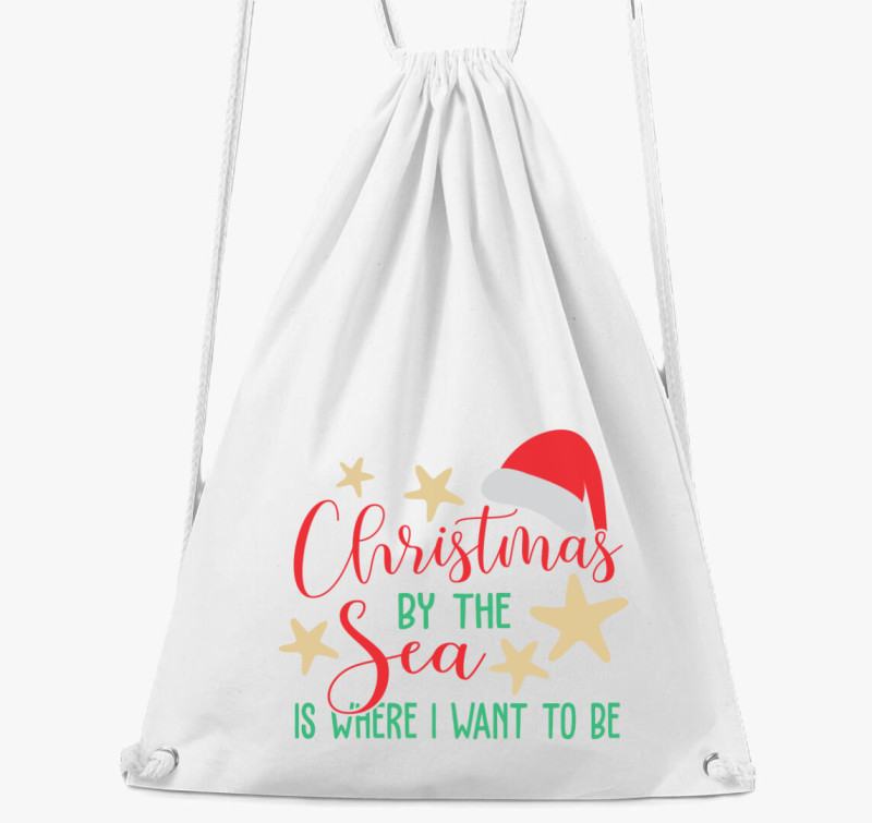 Xmas by the sea tornazsák — Fehér