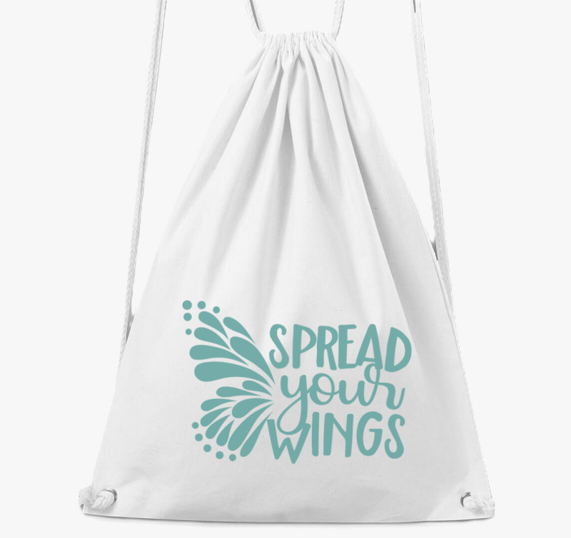 Spread wings türkiz tornazsák — Fehér