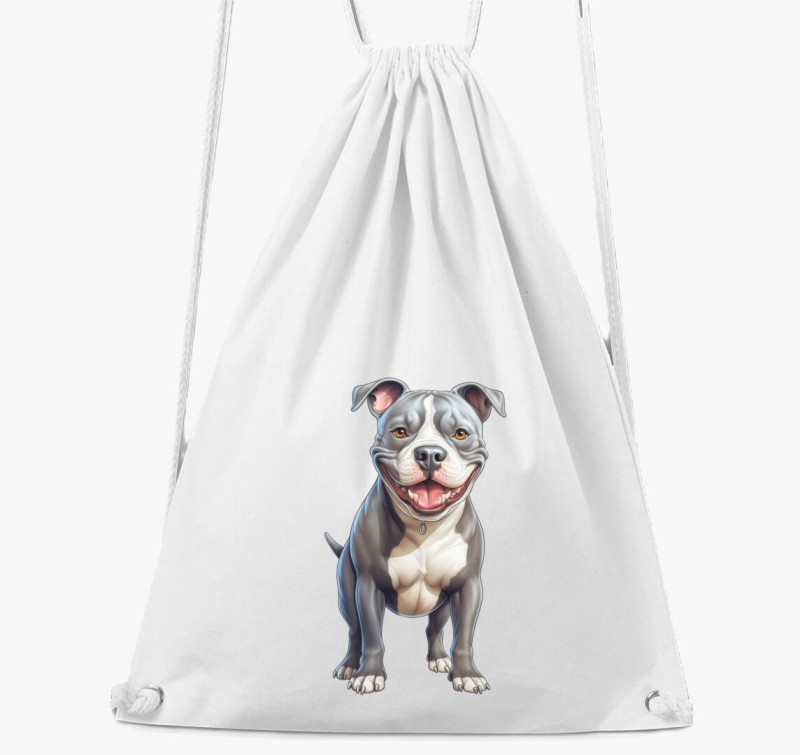 American Pitbull tornazsák — Fehér
