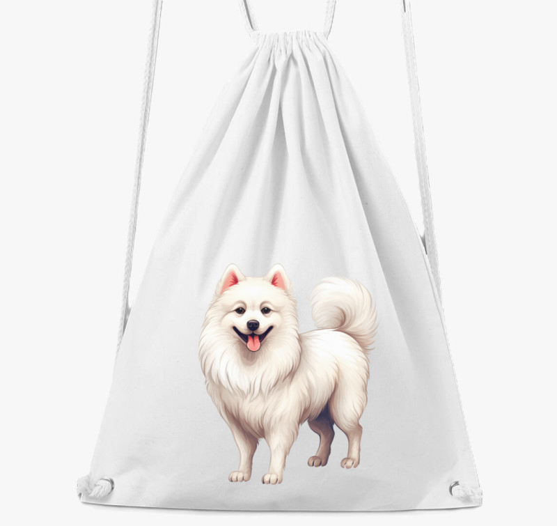 Japán spitz tornazsák — Fehér