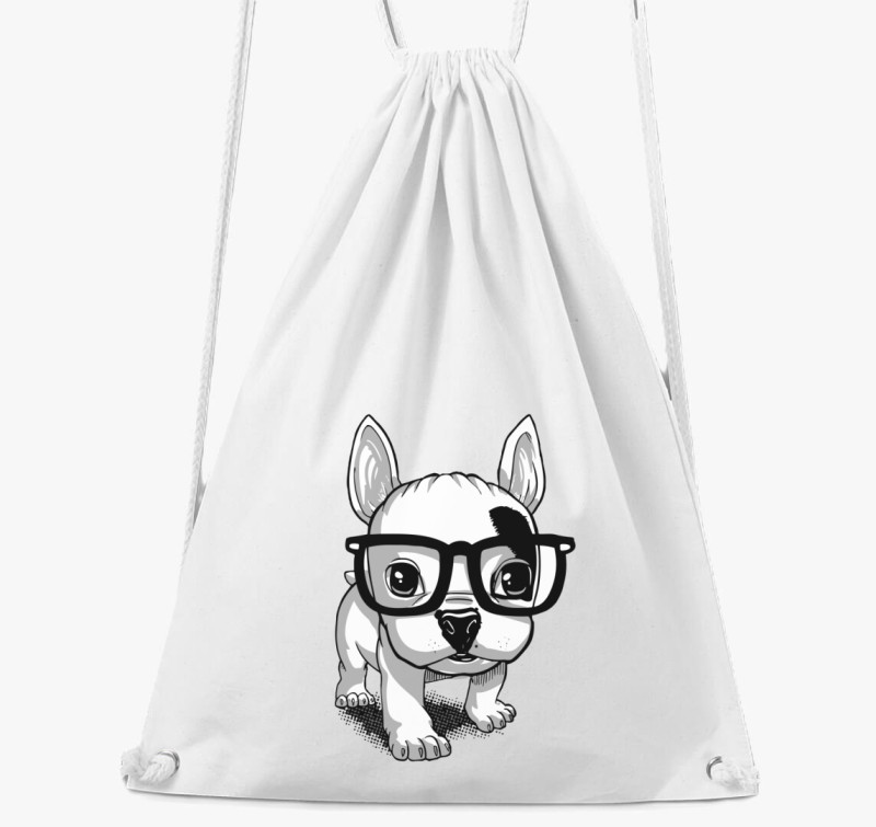 Frenchie puppy tornazsák — Fehér