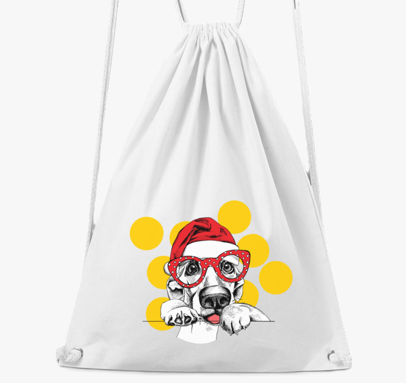 Santa dog tornazsák — Fehér