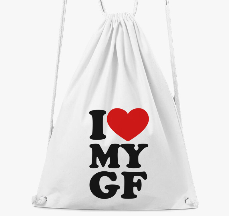 I love my gf tornazsák — Fehér