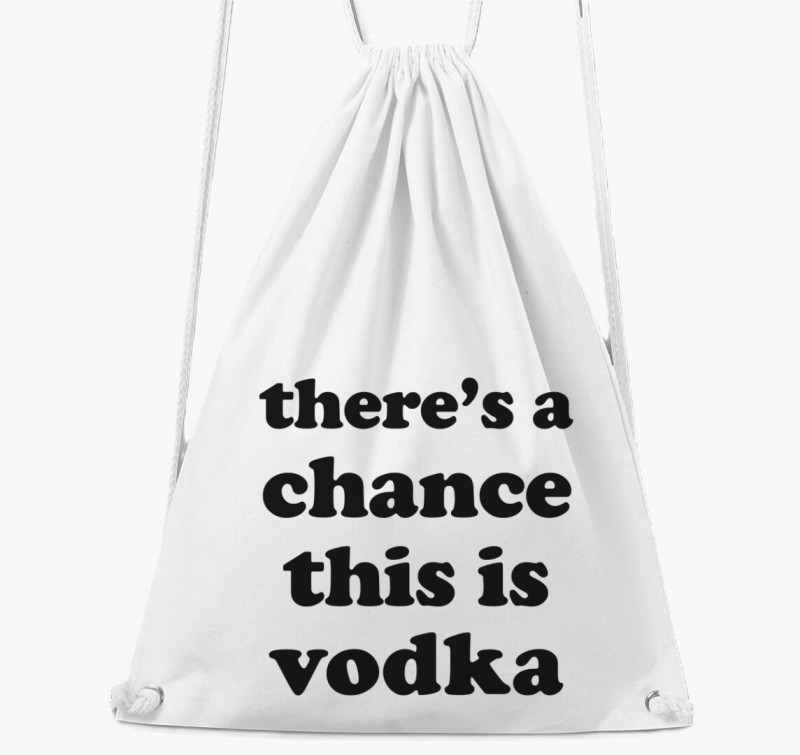 Vodka chance tornazsák — Fehér