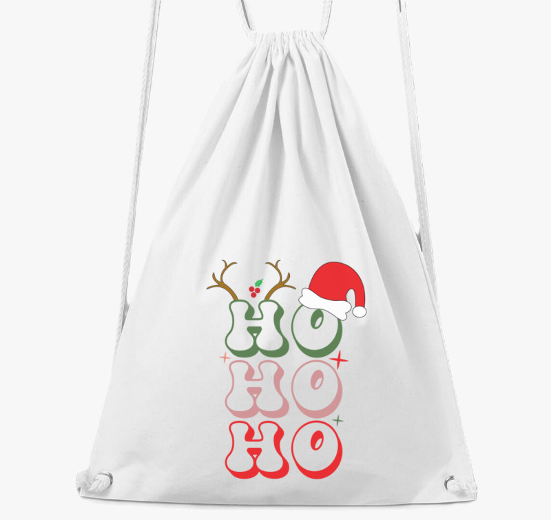 Ho ho ho karácsony tornazsák — Fehér
