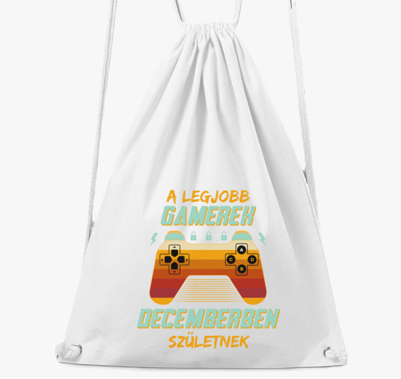 A legjobb gamerek decemberben születnek tornazsák — Fehér