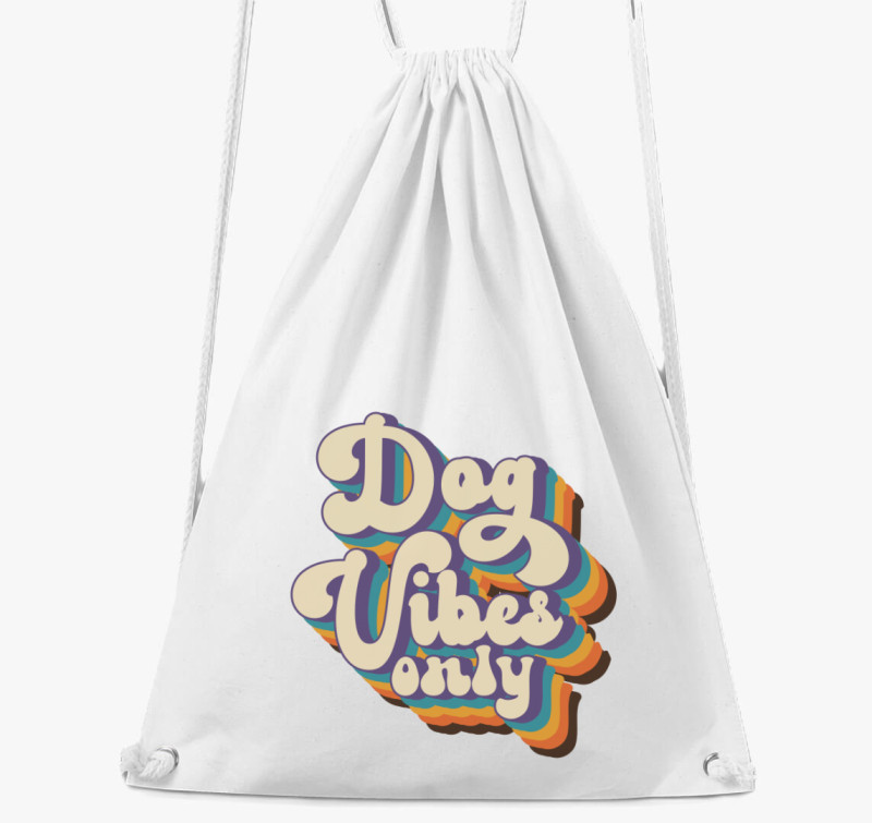 Dog Vibes only tornazsák — Fehér