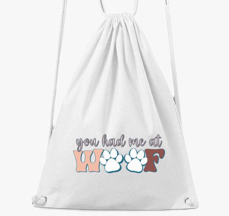 Woof tornazsák — Fehér