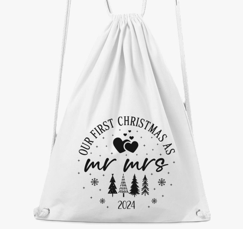 Xmas MR Mrs 2024 tornazsák — Fehér