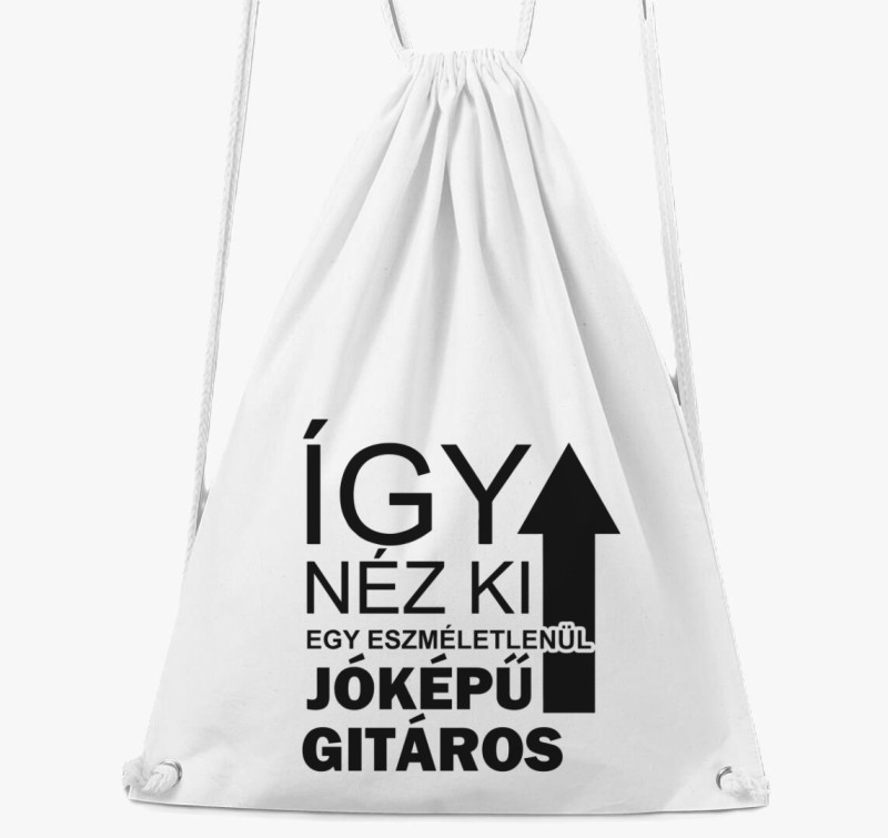 Így néz ki egy eszméletlenül jóképű gitáros tornazsák — Fehér