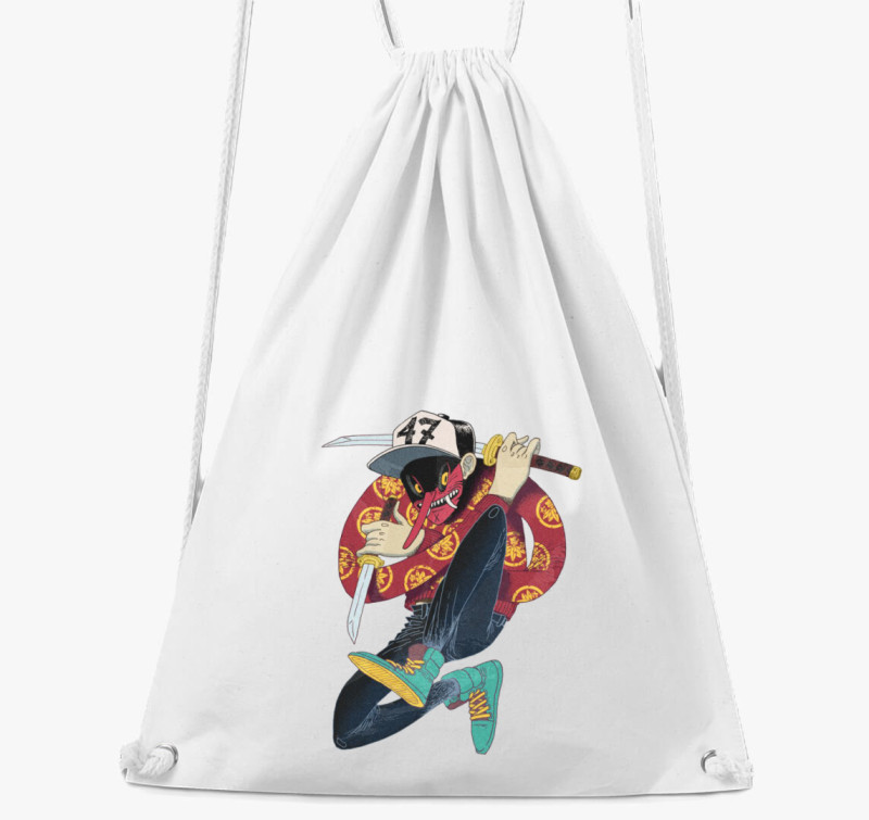 Devil Ninja tornazsák — Fehér