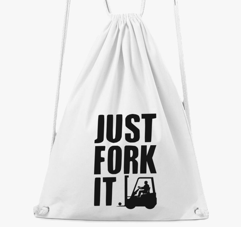 JUST FORK IT - Targoncás tornazsák — Fehér