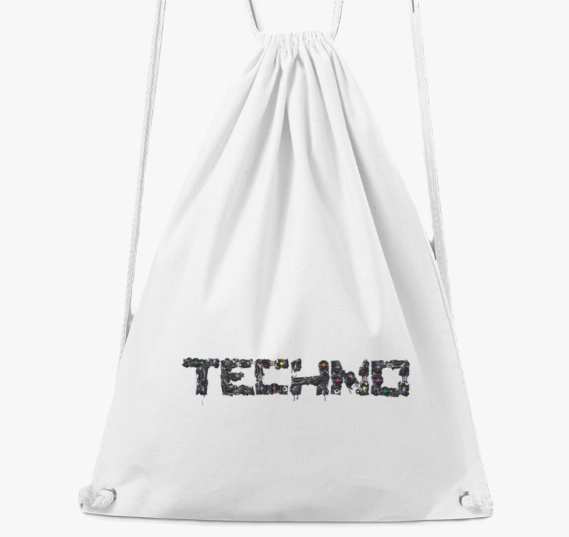 A Techno zene szerelmeseinek tornazsák — Fehér