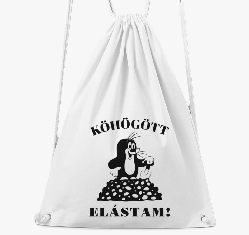 Köhögött elástam tornazsák — Fehér