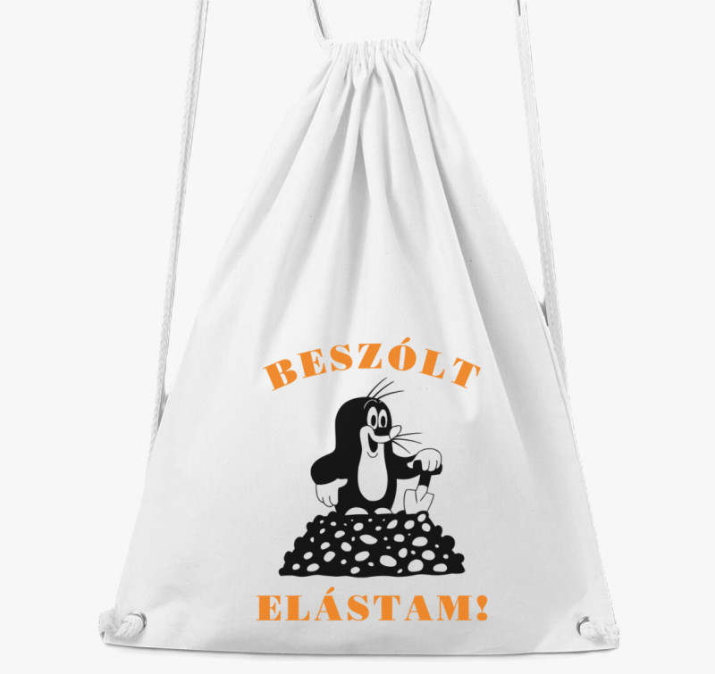 Beszólt elástam! tornazsák — Fehér