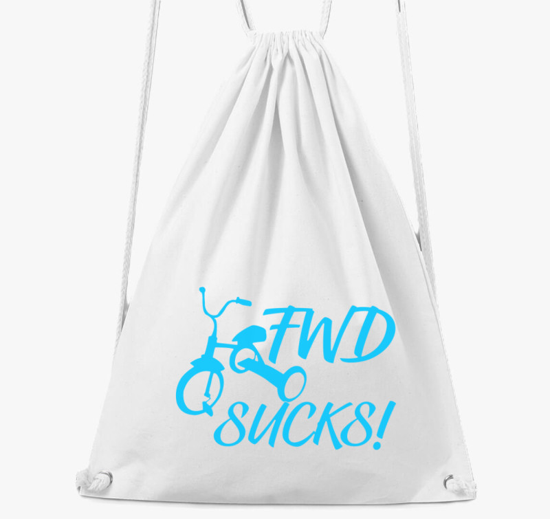 FWD Sucks! tornazsák — Fehér