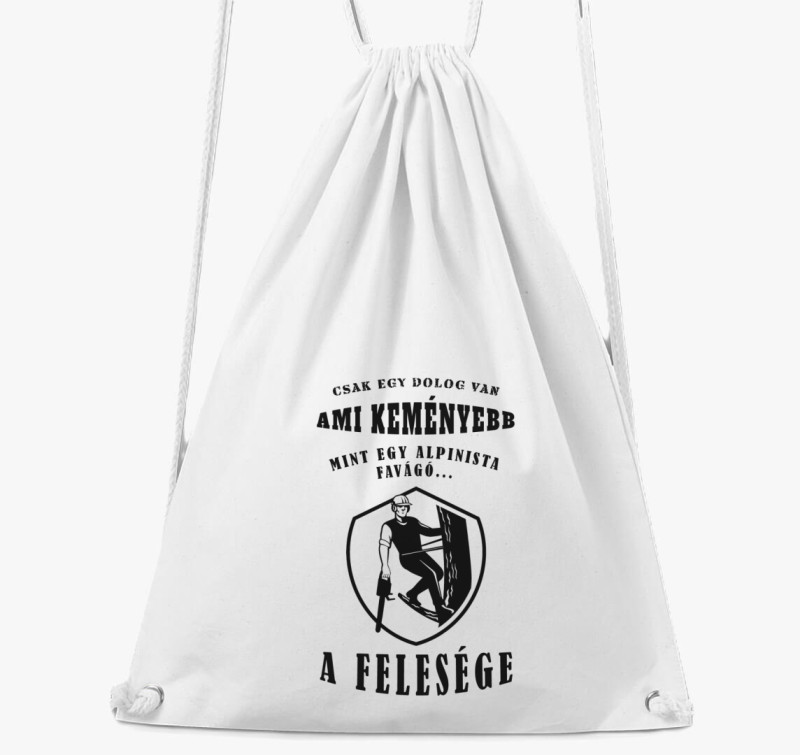 Alpinista feleség tornazsák — Fehér