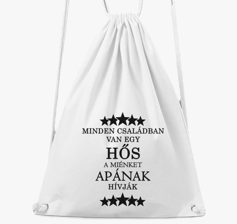 Apa a család hőse tornazsák — Fehér