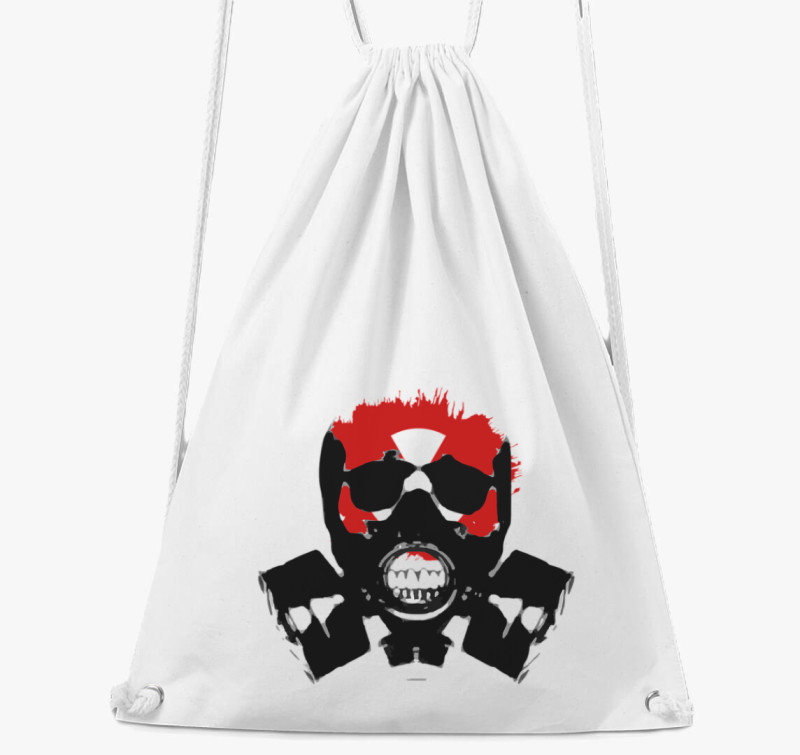 Gasmask tornazsák — Fehér