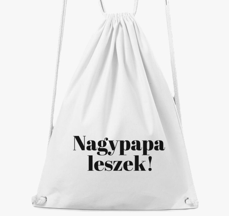 Nagypapa leszek tornazsák — Fehér
