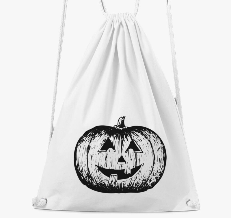 Halloween tökös tornazsák — Fehér
