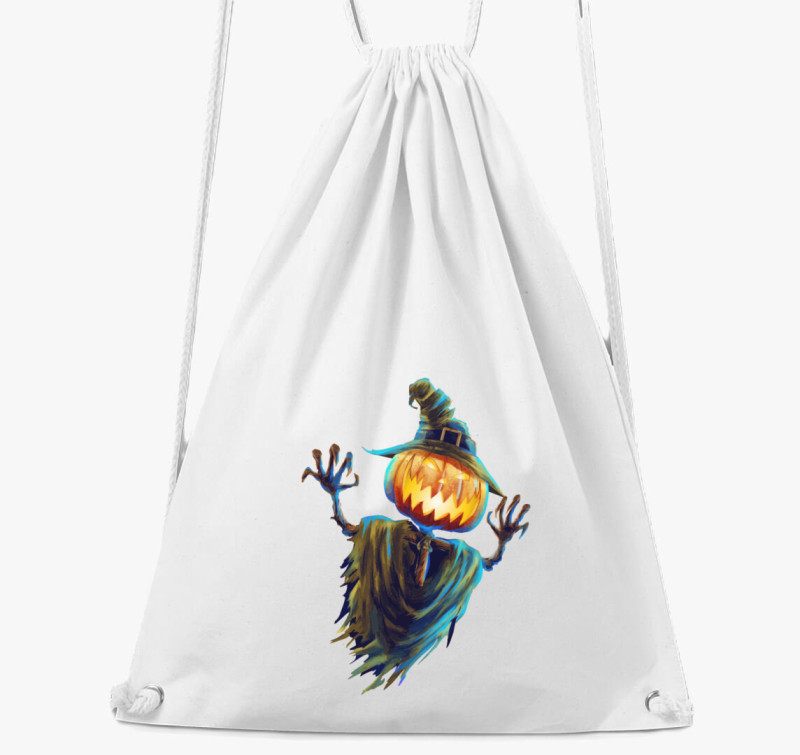 Madárijesztő halloween tornazsák — Fehér
