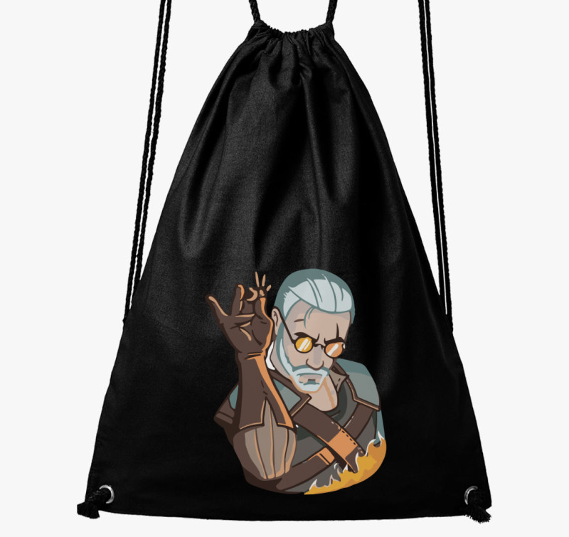 Witcher cook tornazsák — Fekete