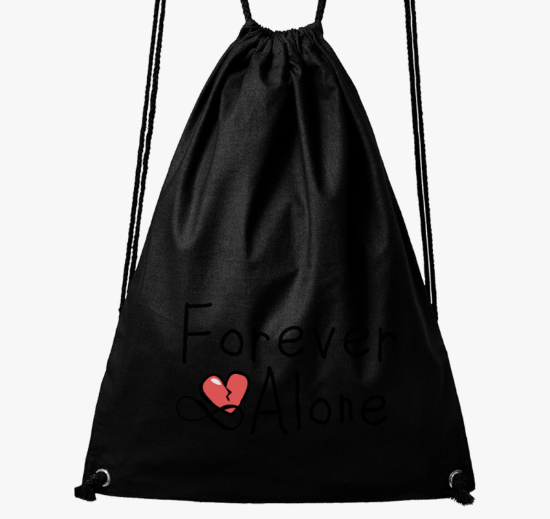 Forever Alone tornazsák — Fekete