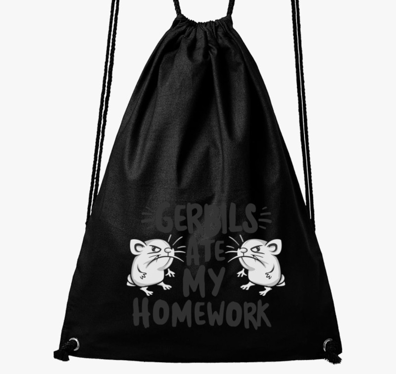 Gerbils ate homework tornazsák — Fekete