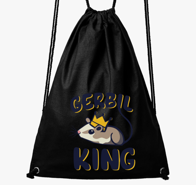 Gerbil king tornazsák — Fekete