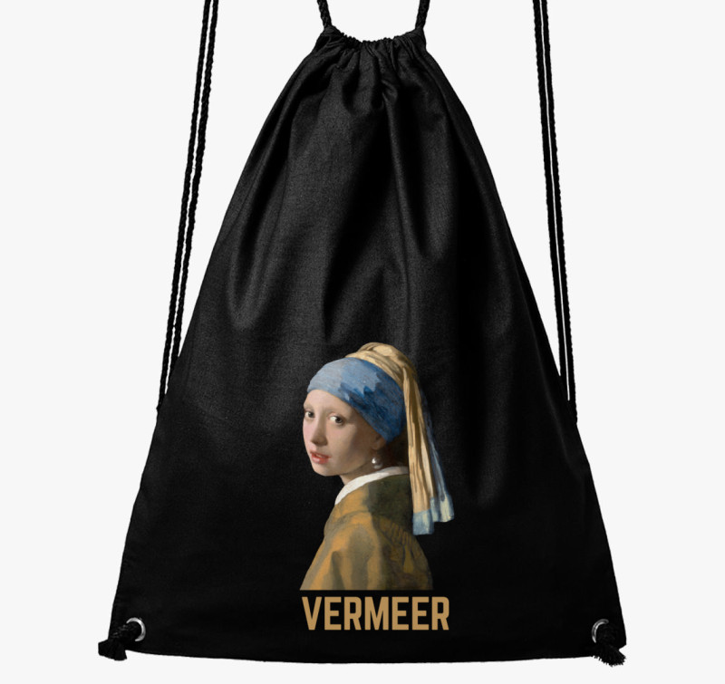 Vermeer festmény tornazsák — Fekete