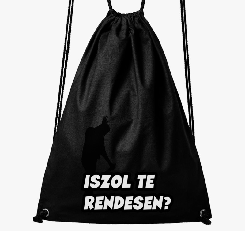 Iszol te rendesen tornazsák — Fekete