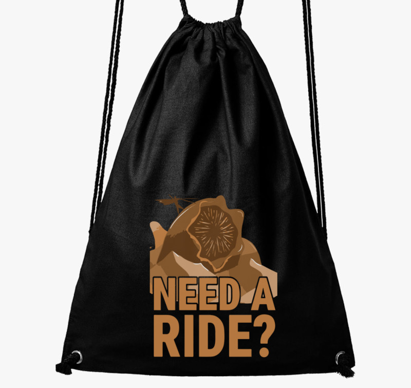 Dűne need a ride tornazsák — Fekete