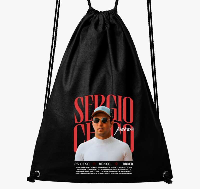Sergio Perez tornazsák — Fekete