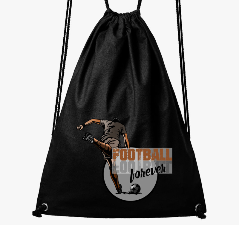 Football forever tornazsák — Fekete