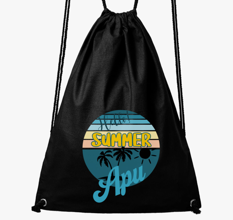 Hello Summer apu tornazsák — Fekete