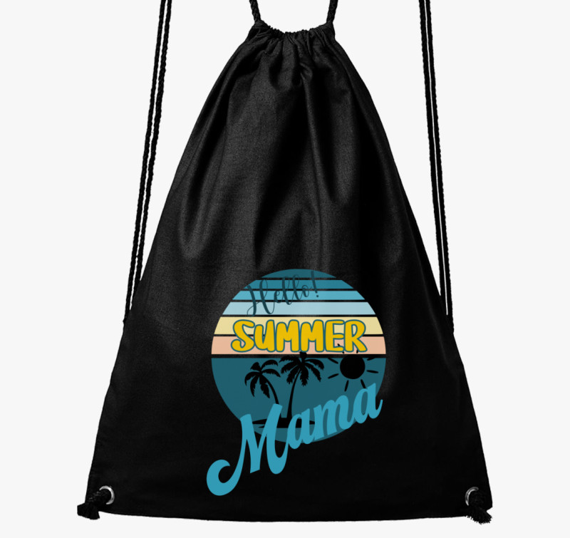 Hello Summer mama tornazsák — Fekete