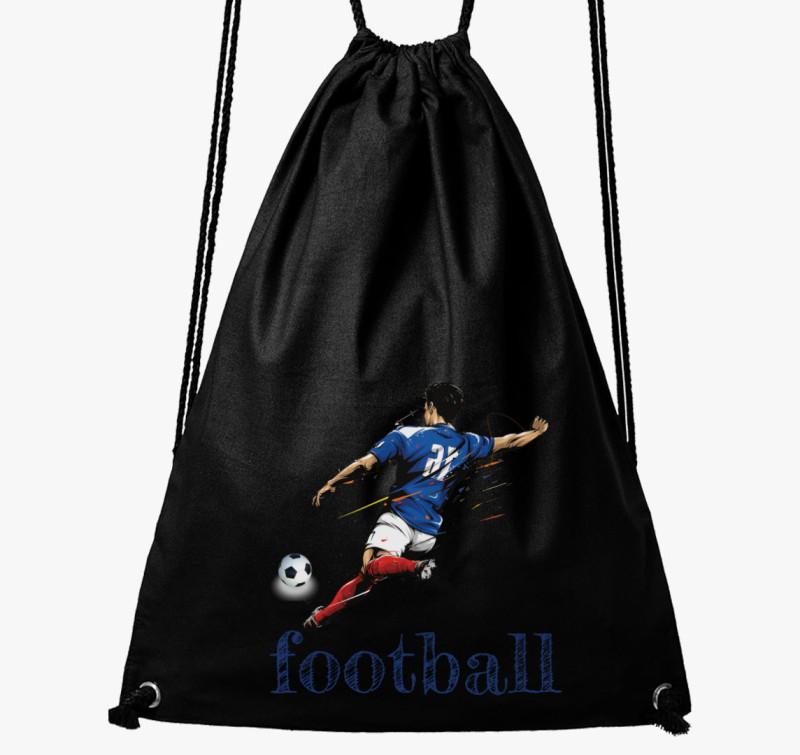 Football tornazsák — Fekete