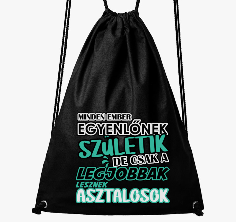 Egyenlőnek születik asztalos tornazsák — Fekete