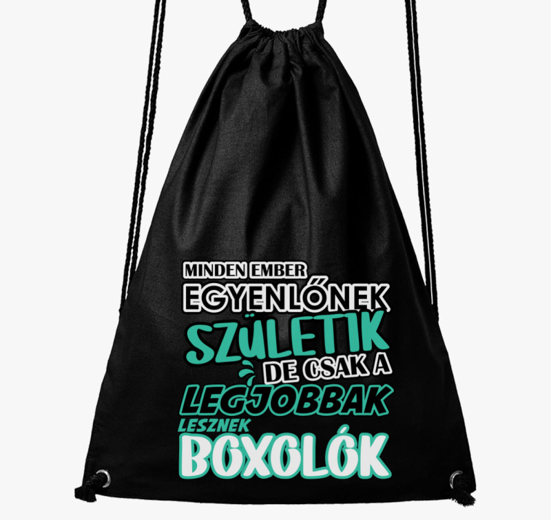 Egyenlőnek születik boxos tornazsák — Fekete