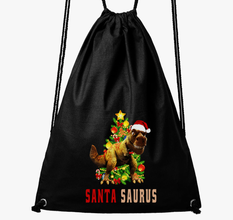 Santa Saurous tornazsák — Fekete
