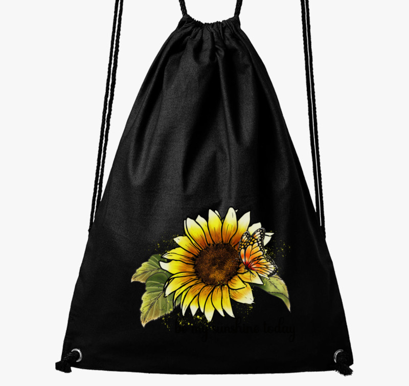 Be my sunshine today tornazsák — Fekete