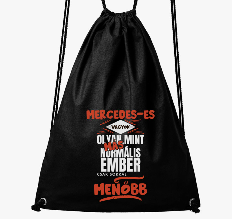 Mercedeses vagyok olyan mint más ember tornazsák — Fekete