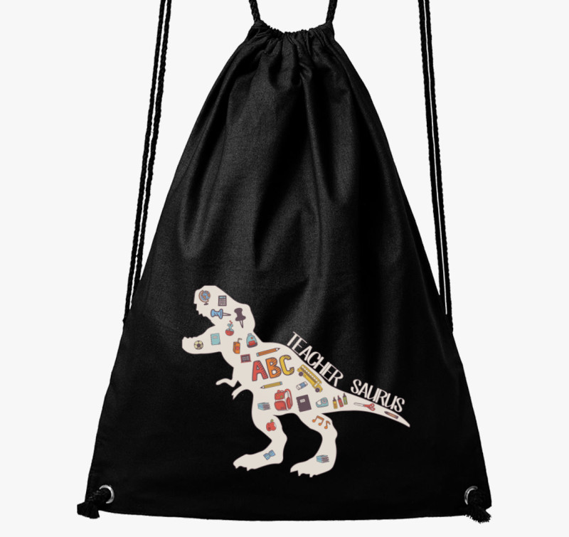 Teacher Saurus tornazsák — Fekete