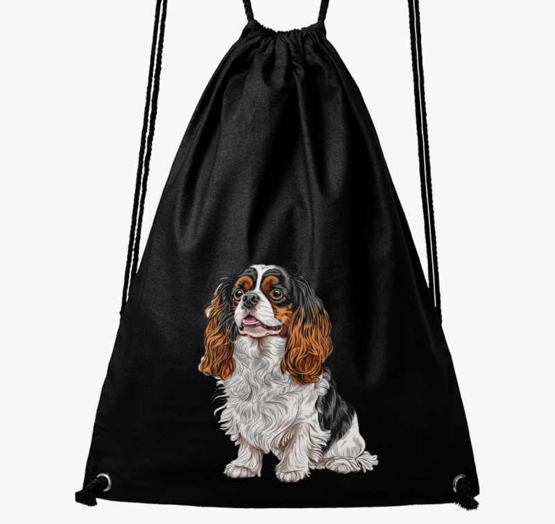 Spaniel tornazsák — Fekete